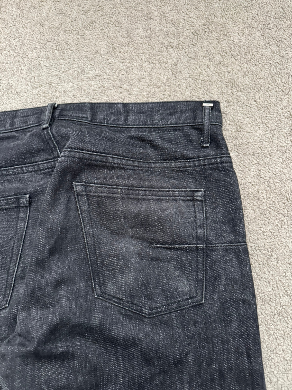 SS04 Dior Homme by Hedi Slimane "Strip" MIJ Washed Denim Jeans