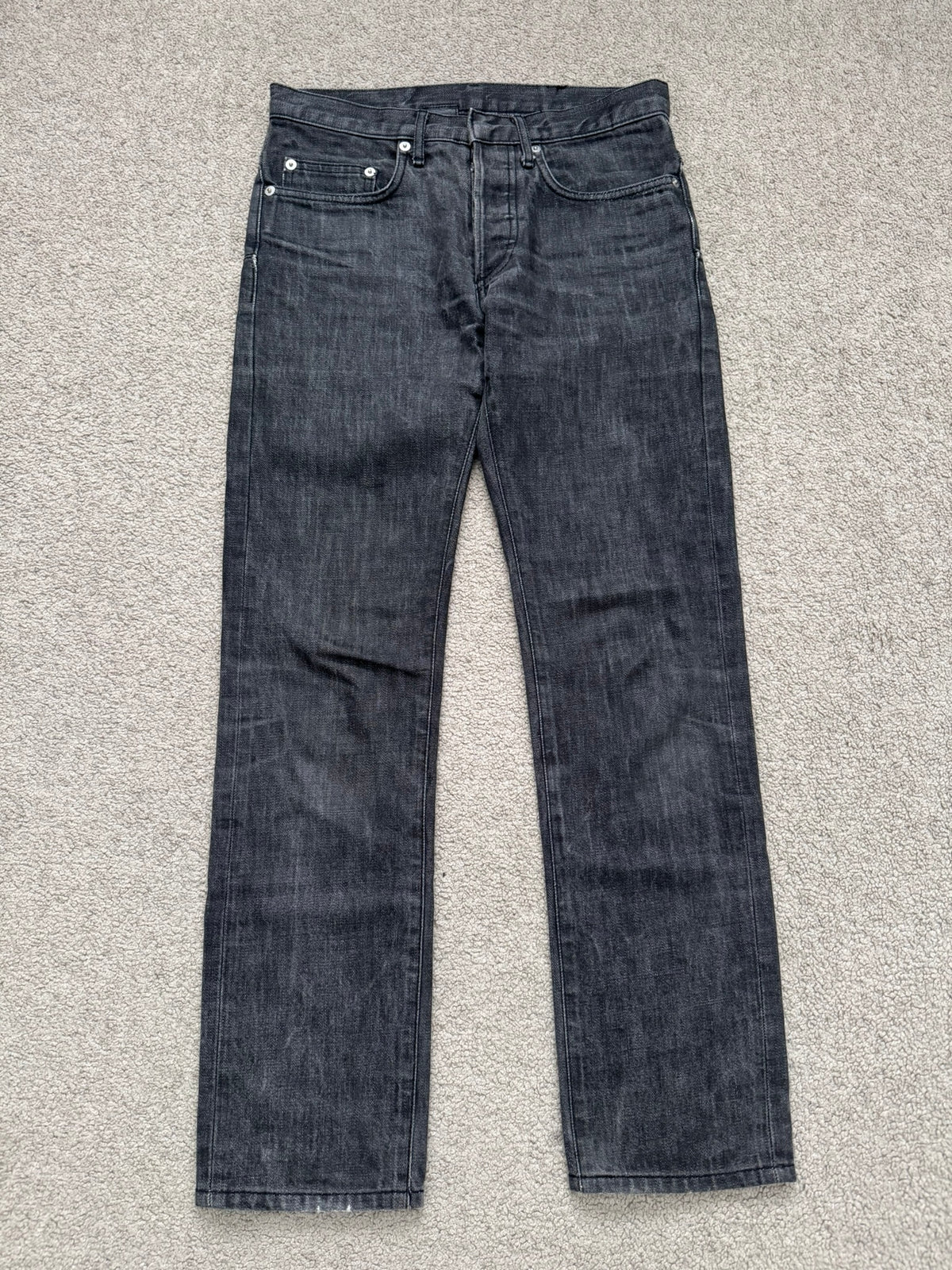 SS05 Dior Homme by Hedi Slimane MIJ Washed Black Denim Jeans
