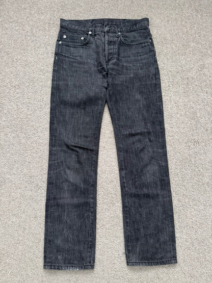SS05 Dior Homme by Hedi Slimane MIJ Washed Black Denim Jeans