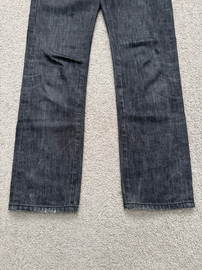 SS05 Dior Homme by Hedi Slimane MIJ Washed Black Denim Jeans
