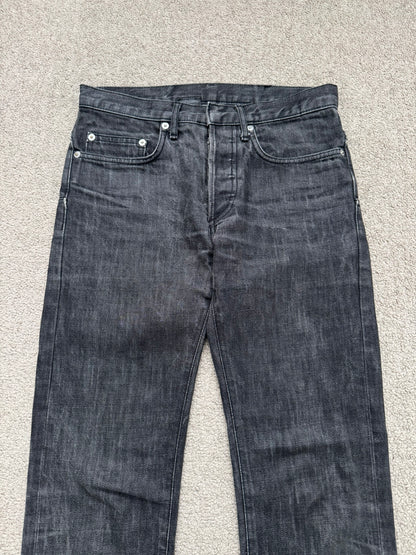 SS05 Dior Homme by Hedi Slimane MIJ Washed Black Denim Jeans