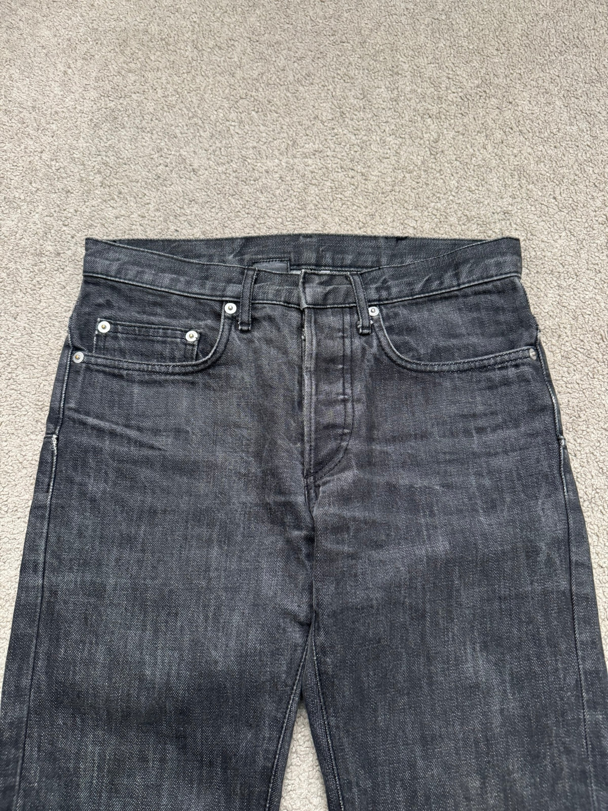 SS05 Dior Homme by Hedi Slimane MIJ Washed Black Denim Jeans