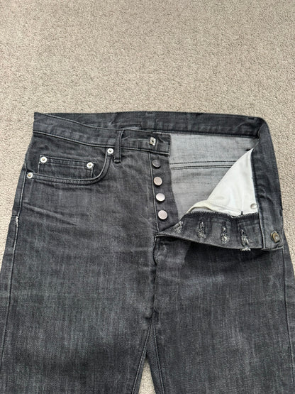 SS05 Dior Homme by Hedi Slimane MIJ Washed Black Denim Jeans