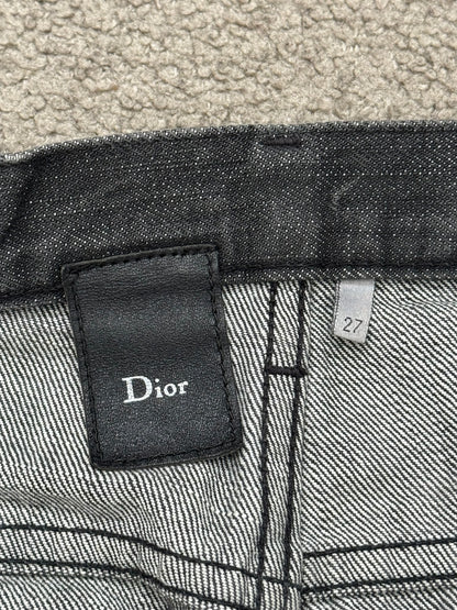 SS05 Dior Homme by Hedi Slimane MIJ Washed Black Denim Jeans