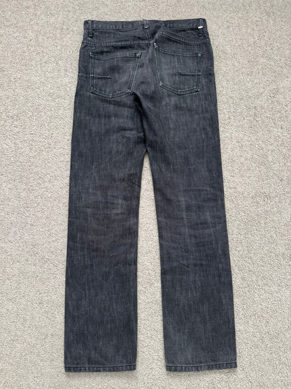SS05 Dior Homme by Hedi Slimane MIJ Washed Black Denim Jeans