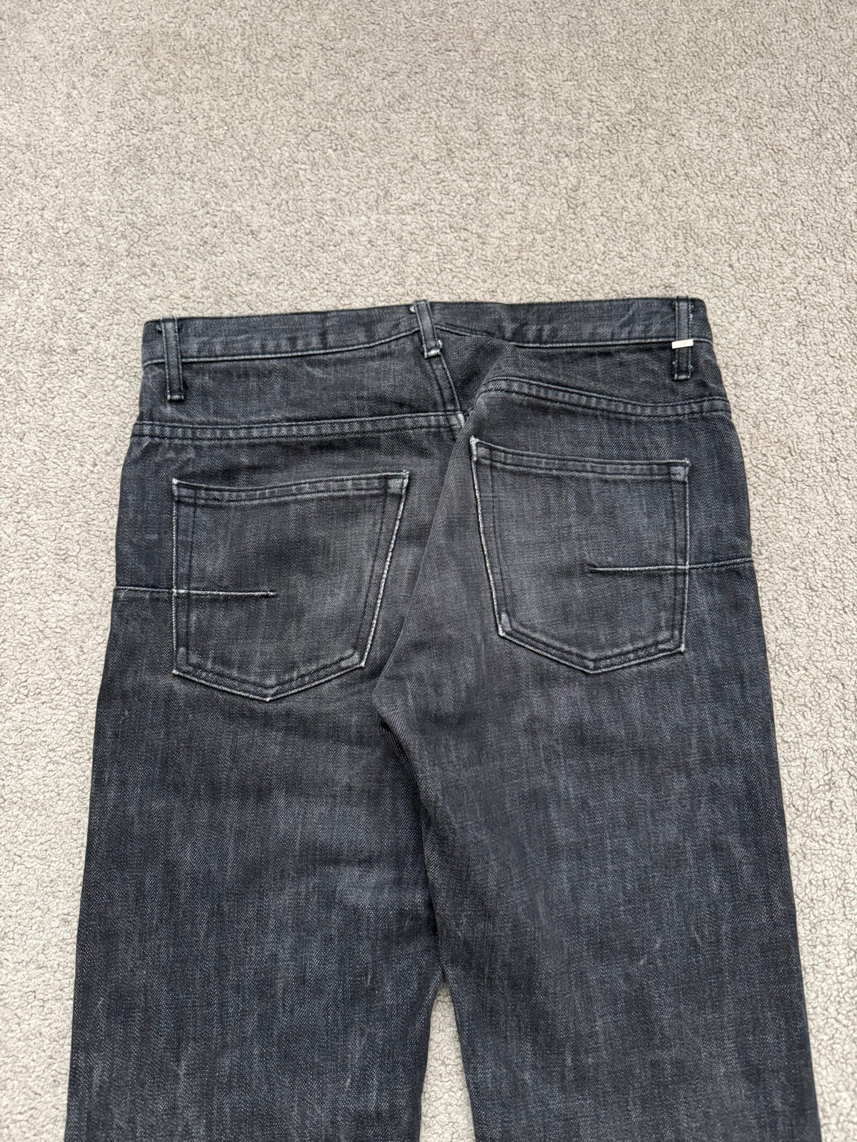 SS05 Dior Homme by Hedi Slimane MIJ Washed Black Denim Jeans