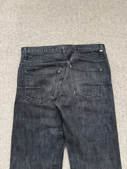 SS05 Dior Homme by Hedi Slimane MIJ Washed Black Denim Jeans