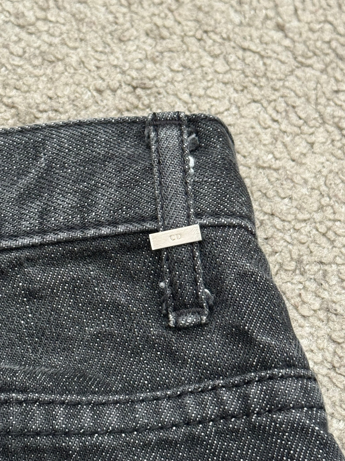 SS05 Dior Homme by Hedi Slimane MIJ Washed Black Denim Jeans