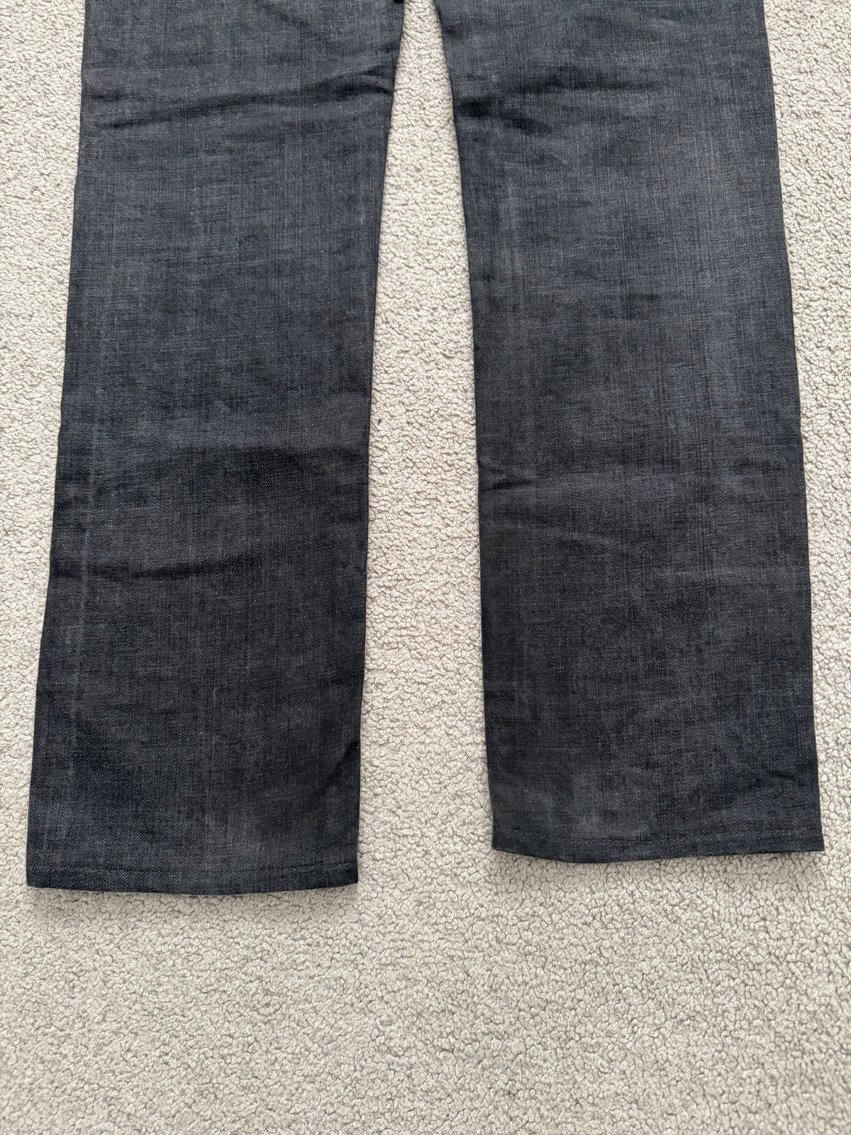 AW07 Dior Homme by Hedi Slimane Black Washed Denim Jeans