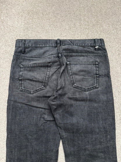 AW07 Dior Homme by Hedi Slimane Black Washed Denim Jeans