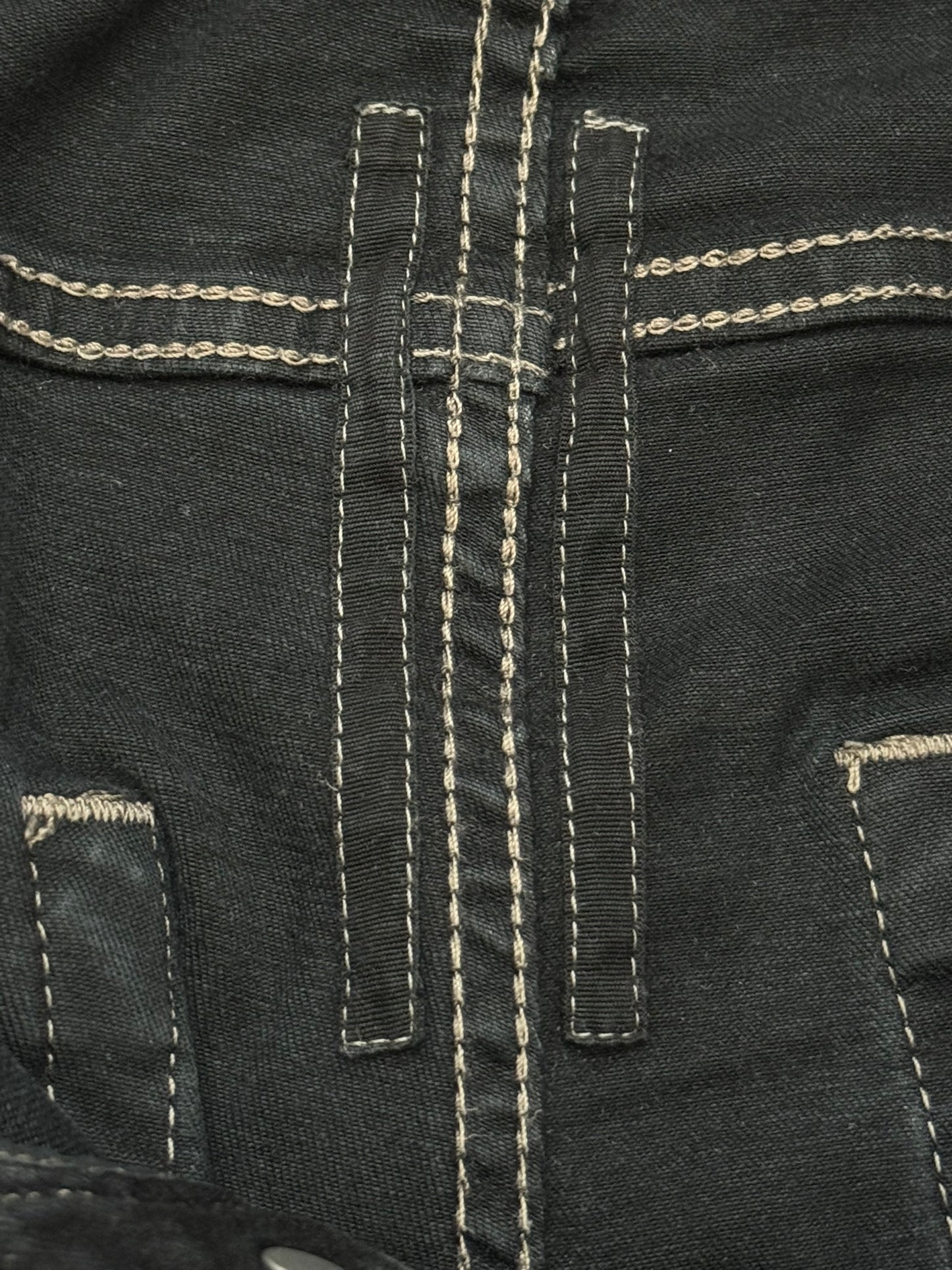 FW22 Rick Owens DRKSHDW Black Waxed Tyrone Cut Denim Jeans
