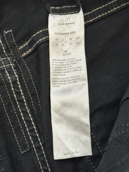FW22 Rick Owens DRKSHDW Black Waxed Tyrone Cut Denim Jeans
