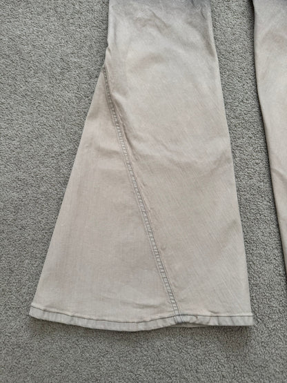 FW23 Rick Owens Runway Pearl Degrade Bias Bootcut Denim Jeans