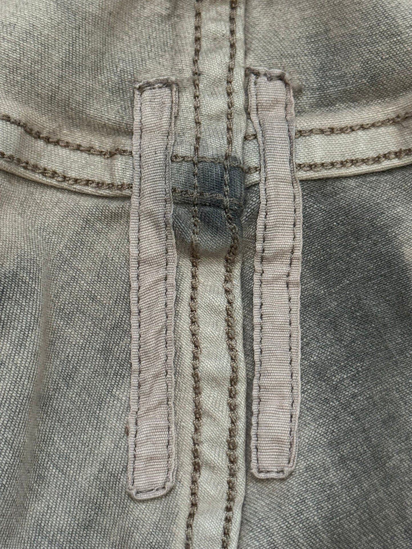 FW23 Rick Owens Runway Pearl Degrade Bias Bootcut Denim Jeans