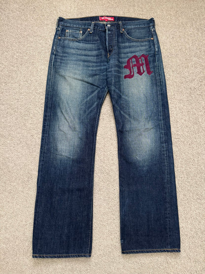 SS02 Junya Watanabe x Levis Embroidered "M" Denim Jeans