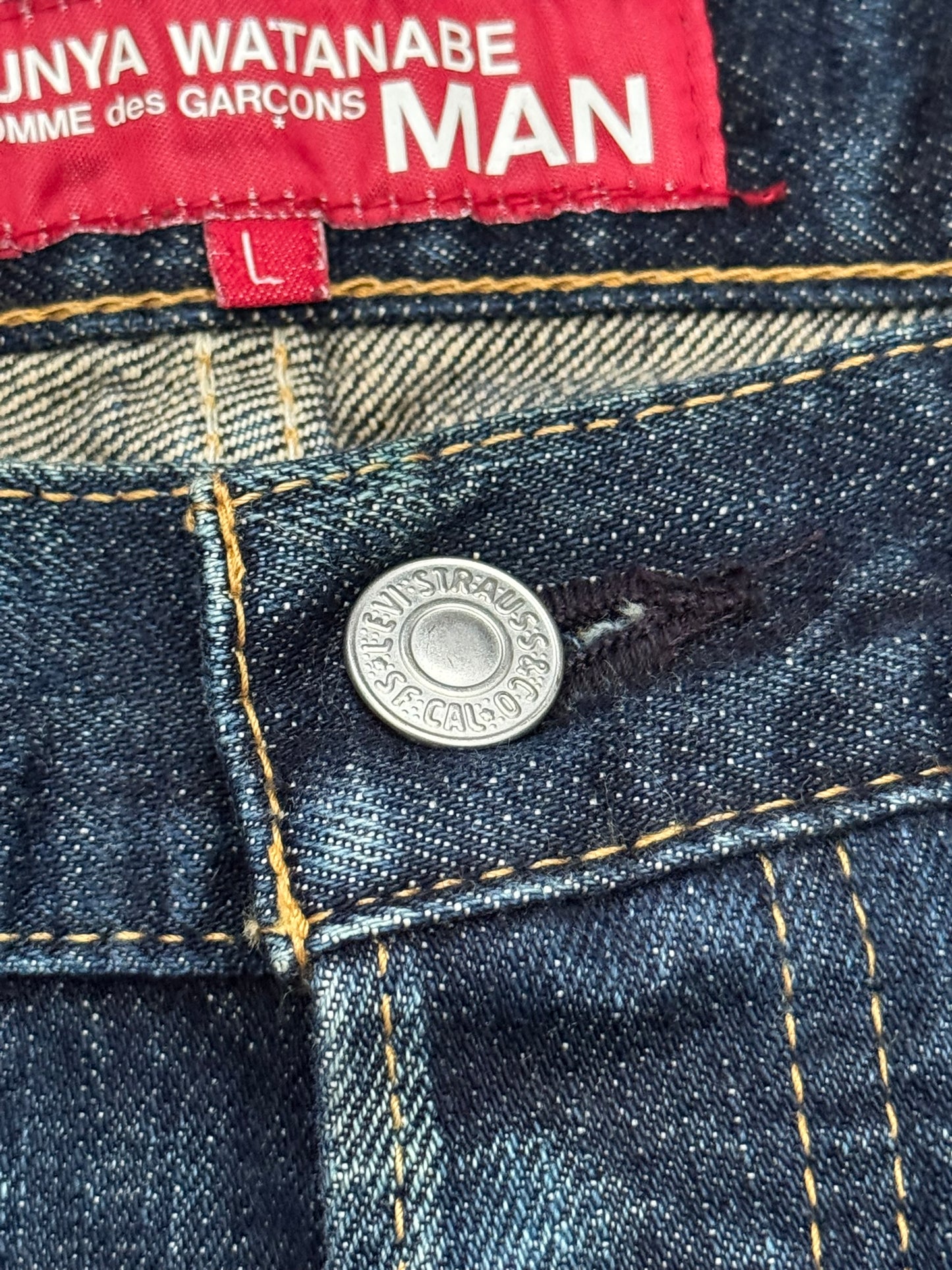 SS02 Junya Watanabe x Levis Embroidered "M" Denim Jeans