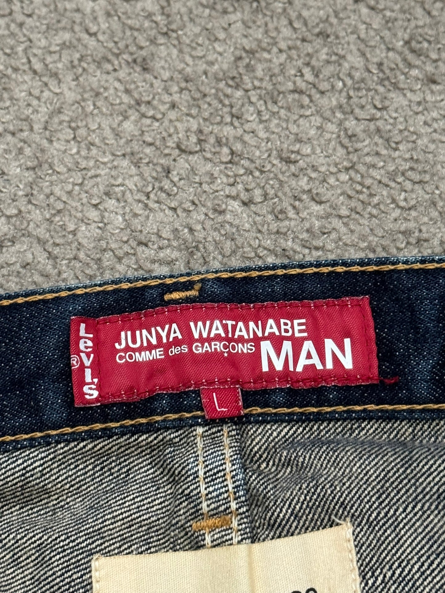 SS02 Junya Watanabe x Levis Embroidered "M" Denim Jeans