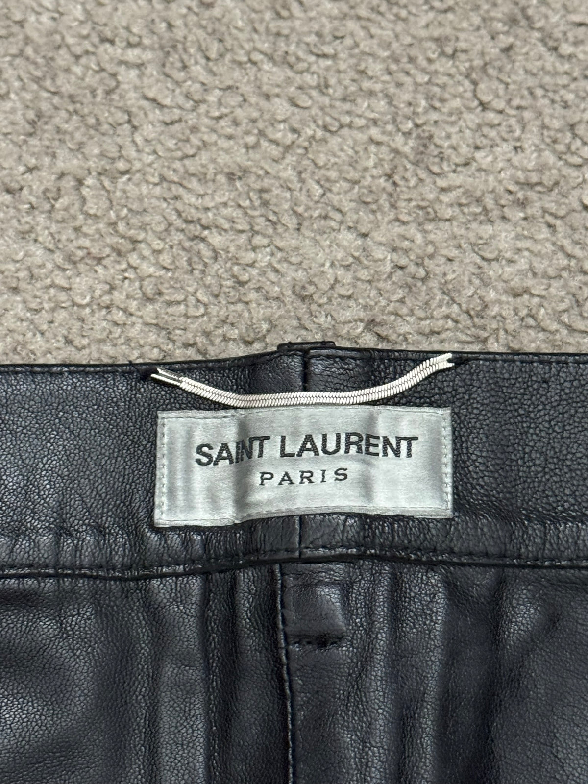 SS16 Saint Laurent by Hedi Slimane Runway Studded Leather Jeans
