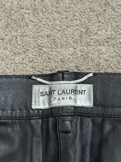 SS16 Saint Laurent by Hedi Slimane Runway Studded Leather Jeans