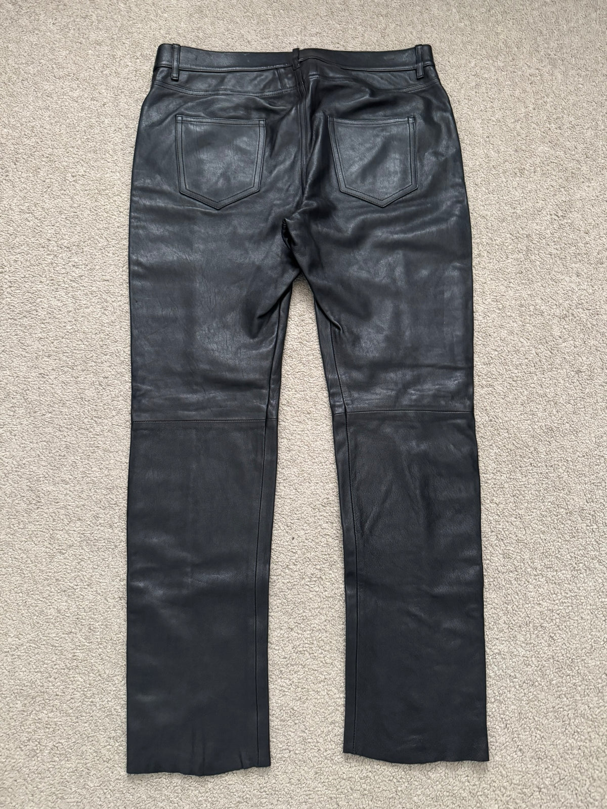 SS16 Saint Laurent by Hedi Slimane Runway Studded Leather Jeans
