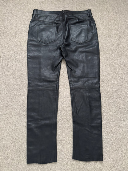 SS16 Saint Laurent by Hedi Slimane Runway Studded Leather Jeans