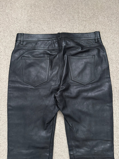 SS16 Saint Laurent by Hedi Slimane Runway Studded Leather Jeans