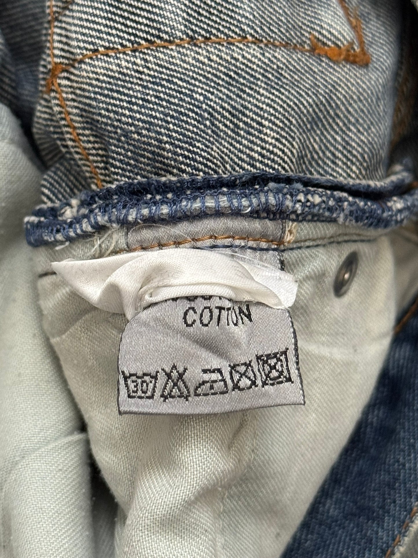 SS08 Dior Homme by Kris Van Assche Light Washed Blue Denim Jeans