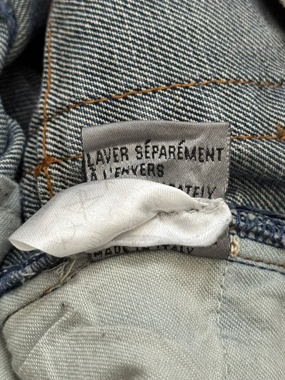 SS08 Dior Homme by Kris Van Assche Light Washed Blue Denim Jeans