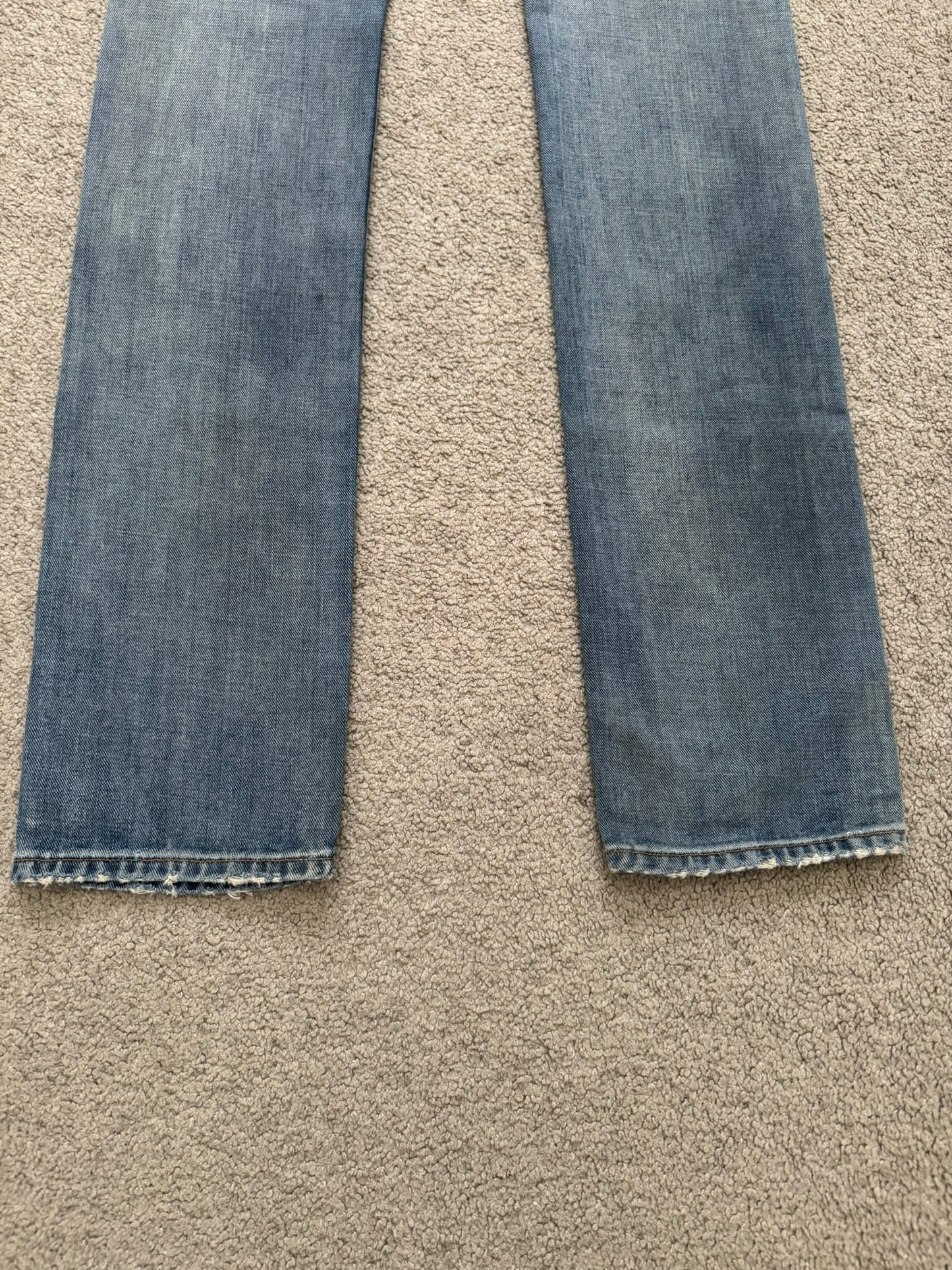 SS08 Dior Homme by Kris Van Assche Light Washed Blue Denim Jeans