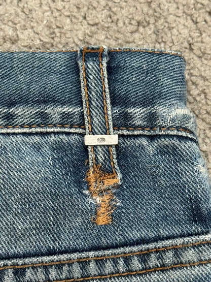 SS08 Dior Homme by Kris Van Assche Light Washed Blue Denim Jeans