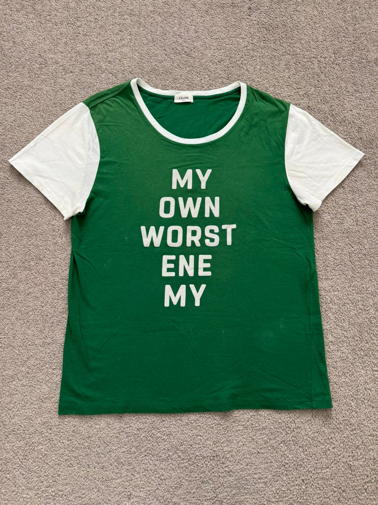 SS20 Celine by Hedi Slimane "My Own Worst Enemy" T Shirt