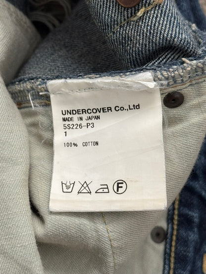 SS05 Undercover "But Beautiful" 60 Distressed Patch Denim Jeans
