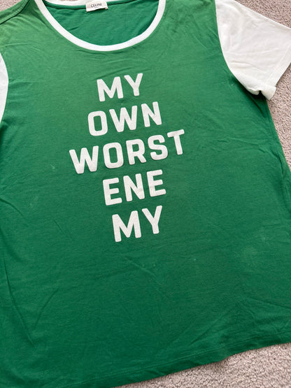 SS20 Celine by Hedi Slimane "My Own Worst Enemy" T Shirt