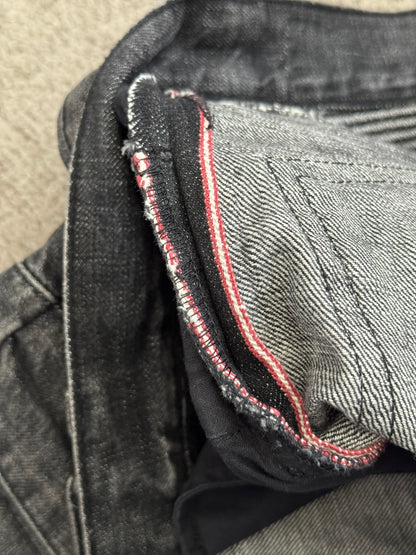 SS11 Balmain by Christophe Decarnin Eagle Coin Zip Biker Denim Jeans