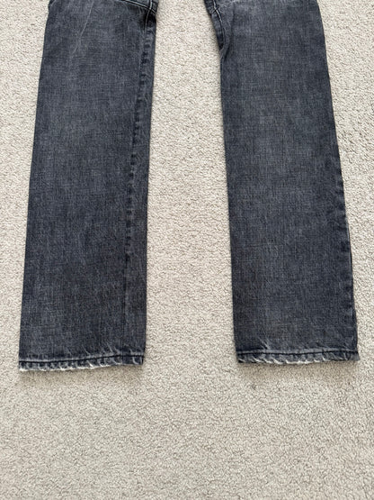 SS11 Balmain by Christophe Decarnin Eagle Coin Zip Biker Denim Jeans