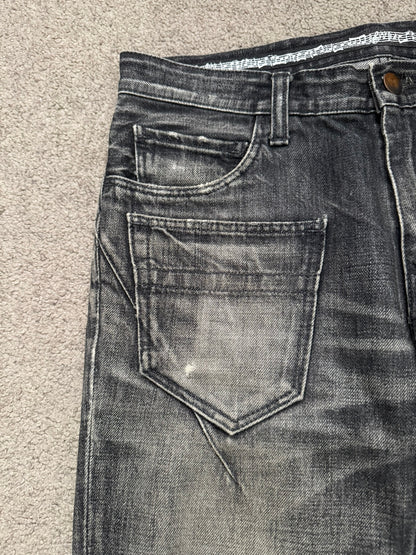 AW07 Number (N)ine Front Pocket Crying Heart Pain Denim Jeans