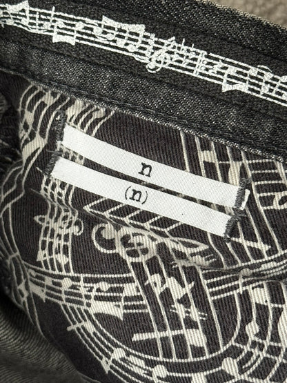 AW07 Number (N)ine Front Pocket Crying Heart Pain Denim Jeans