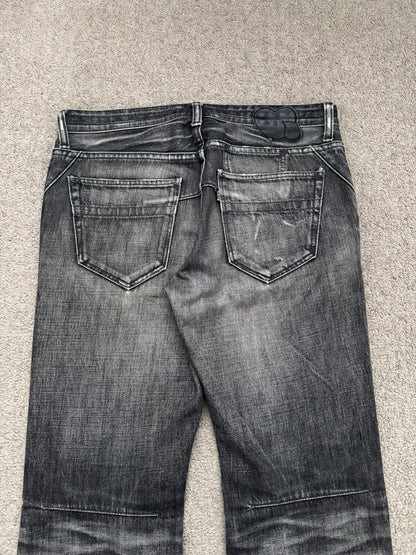 AW07 Number (N)ine Front Pocket Crying Heart Pain Denim Jeans
