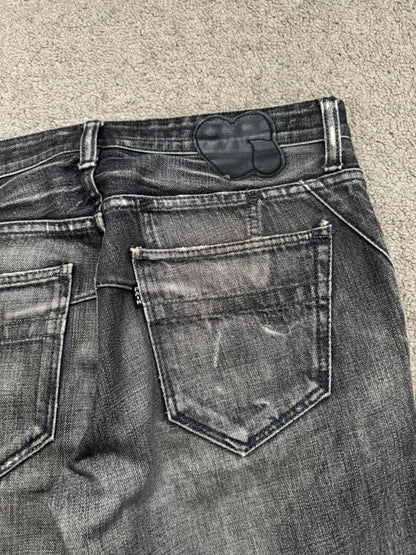 AW07 Number (N)ine Front Pocket Crying Heart Pain Denim Jeans