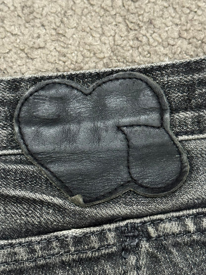 AW07 Number (N)ine Front Pocket Crying Heart Pain Denim Jeans