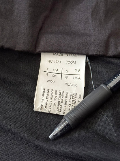 SS10 Rick Owens Mainline "Release" Hybrid Nylon Leather Jacket