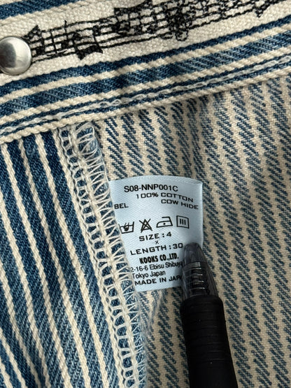 SS08 Number (N)ine Mudwash Hickory Striped Denim Jeans