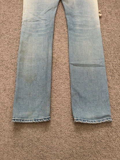 Phenomenon Distressed Crash Logo Pocket Denim Jeans