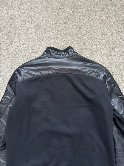 SS10 Rick Owens Mainline "Release" Hybrid Nylon Leather Jacket