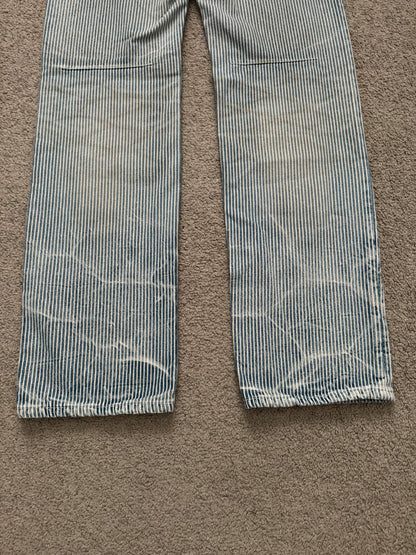 SS08 Number (N)ine Mudwash Hickory Striped Denim Jeans