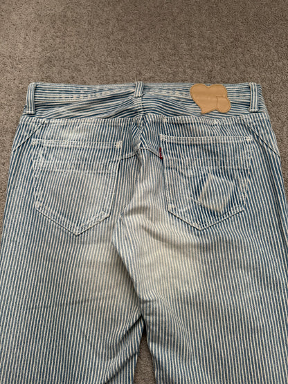 SS08 Number (N)ine Mudwash Hickory Striped Denim Jeans
