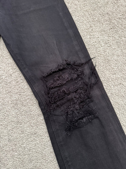 Phenomenon Distressed Crash Logo Pocket Denim Jeans