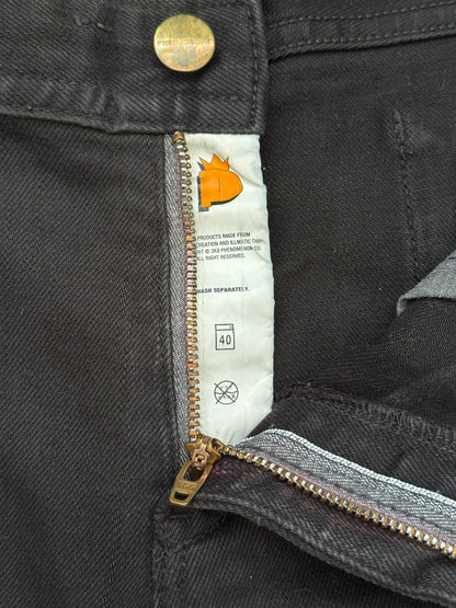 Phenomenon Distressed Crash Logo Pocket Denim Jeans