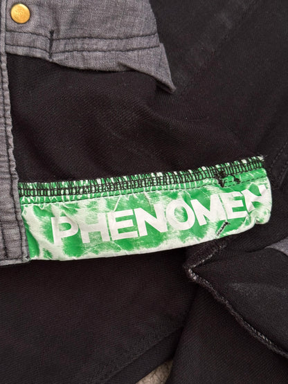 Phenomenon Distressed Crash Logo Pocket Denim Jeans
