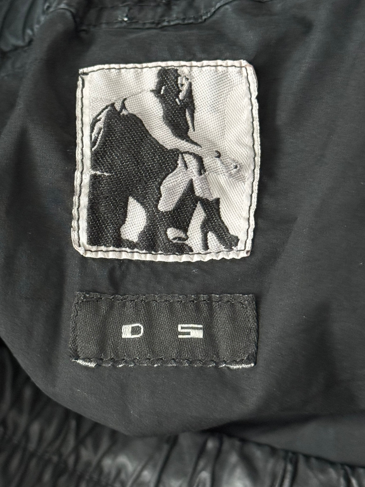 SS13 Rick Owens DRKSHDW Black Waxed Creatch Cargo Pants